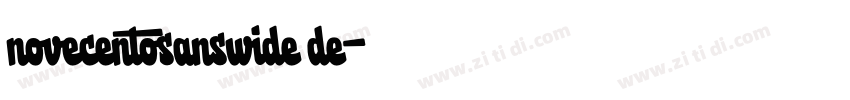 novecentosanswide de字体转换